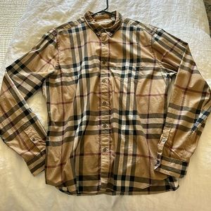 Men’s Burberry Check Cotton Shirt